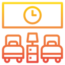 furniture and household,hotel,hostel,twin beds